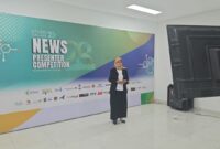 Salah satu peserta Workshop dan News Presenter Competion
