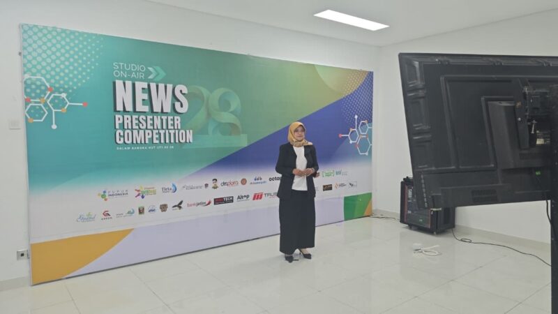 Salah satu peserta Workshop dan News Presenter Competion 